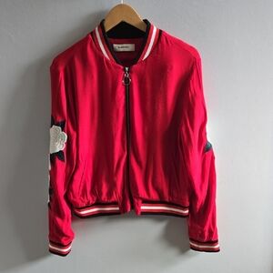 Red Rapsodia Tigers Bomber Jacket Size Medium